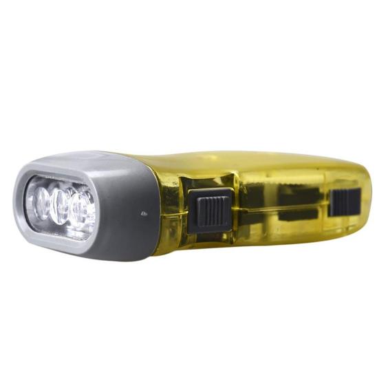 Hand Press Flashlight Light Weight Environmentally Friendly Plastic Practical Camping Hiking Emergency Flashlight for Hiking
