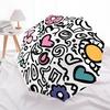 1pc Doodle Patterns Automatic Open/close Umbrella, 8-Rib Sturdy Structure, Portable Travel Umbrella, Parties, Everyday Use,32