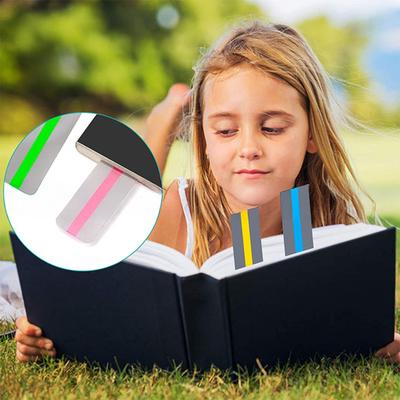 Pásky pro řízené čtení Barevné překryvné zvýrazňovače Záložka Pravítko pro sledování čtení Pomoc při dyslexii pro děti a Učební pomůcka