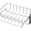 Creative Stainless Steel Kitchen Faucet Rack - Single-Layer Draining and Storage Shelf for Sink and Cleaning Tools