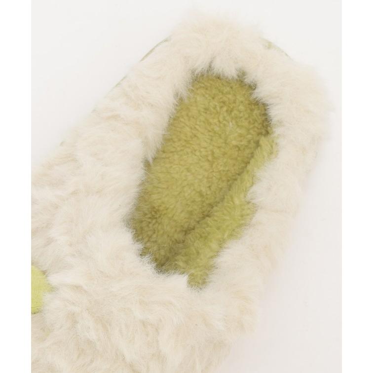 Boa Volume Flat Slippers with Ears, Women's Shoes, Shoes, Slippers, Spring, Autumn, Winter, Cold Protection, Warm, Fluffy, Fluffy, Cold Prevention,