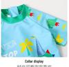 2025 Boys' Cartoon Quick-Dry Short Sleeve One-Piece Swimsuit for Toddlers