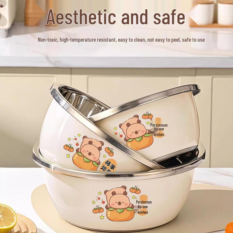 316 Stainless Steel Kitchen Prep Bowls (3-Piece Set)