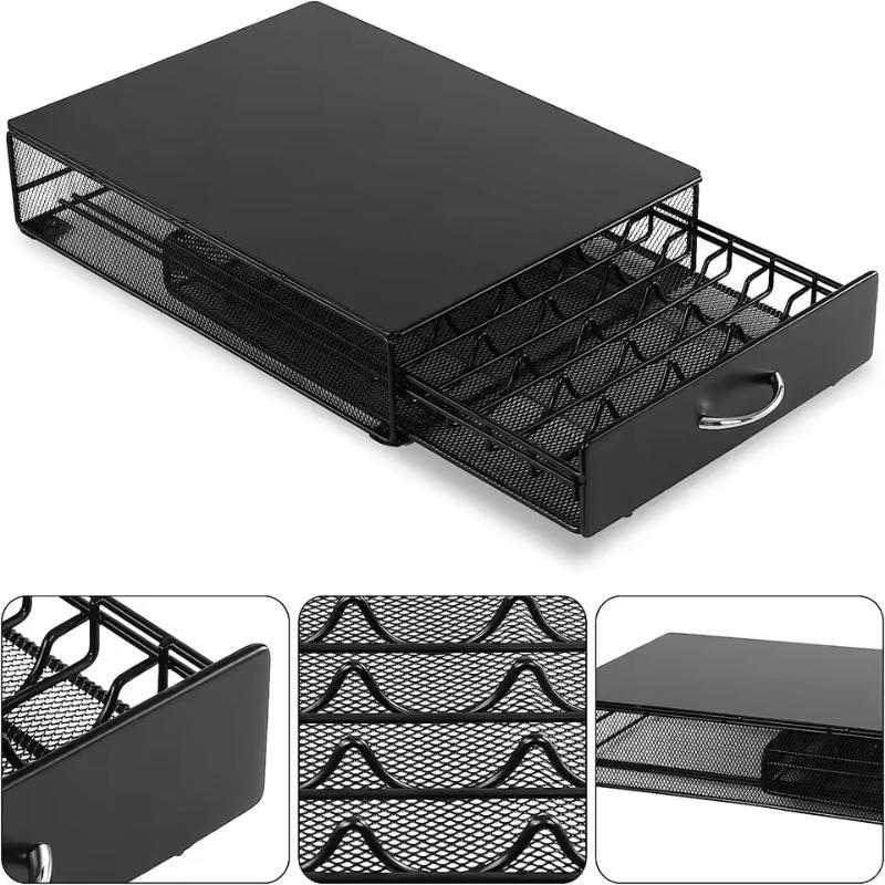 40 Kapseln Kaffeekapsel-Schubladenhalter Kapsel-Aufbewahrungsregal Kapsel-Organizer Regale für Schublade zu Hause Neue Kapsel-Aufbewahrung