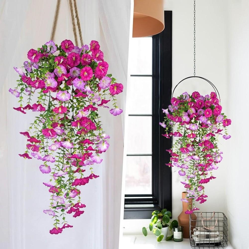 Blooming Flowers Artificial Morning Glory Flowers  DIY Balcony Garden