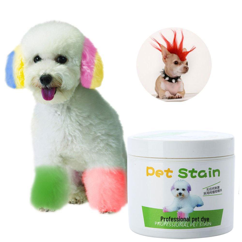 Tierhaar-Färbecreme für Hunde - Dunkle Farbe Behandlung & Schmutzentfernung