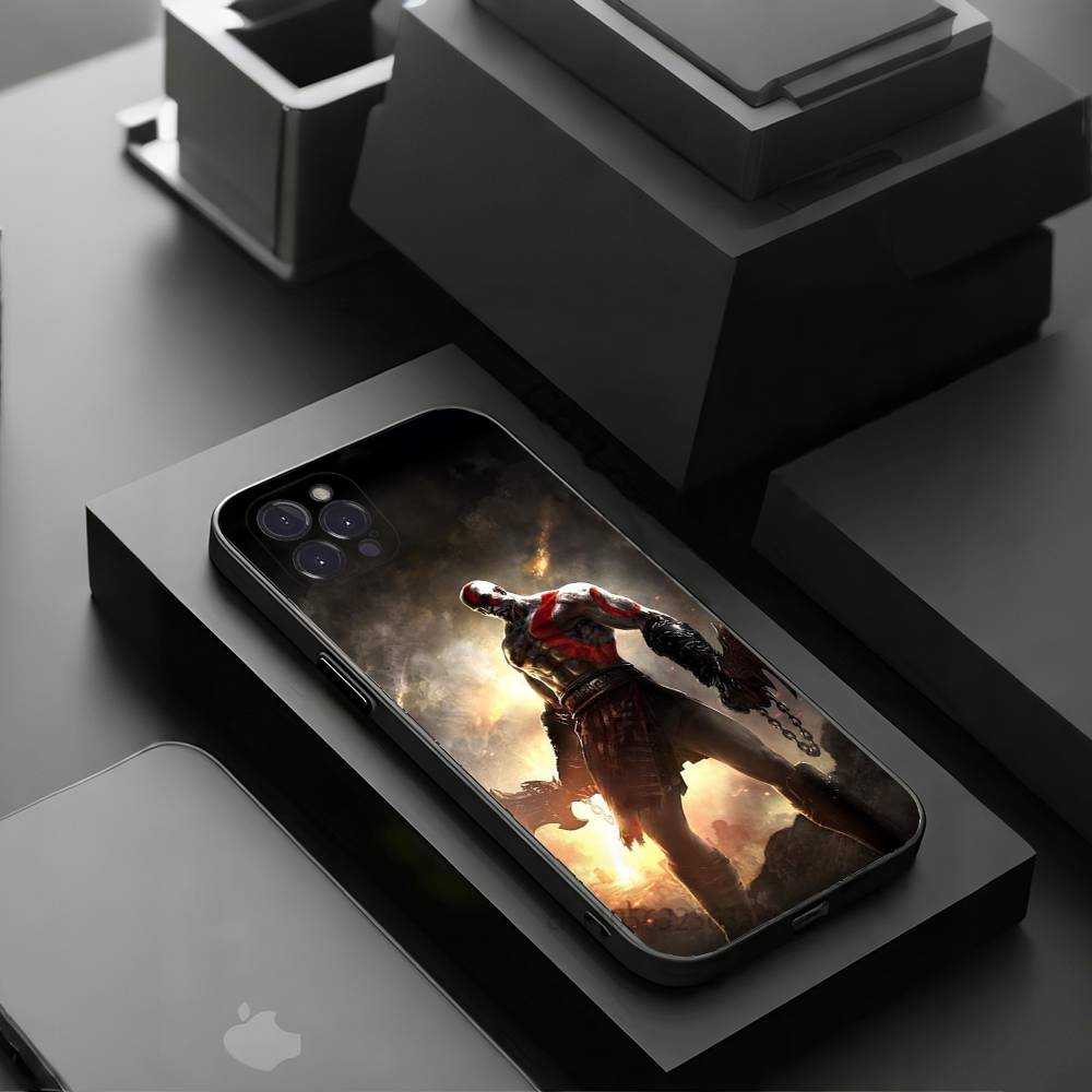 G-God OF War K-Kratos Phone Case for iPhone 11Pro 13 12 11 Pro Max 16e 17 Air 16 15 14 Plus 11ProMax