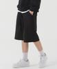 PIANER Essential Deep One-Tuck Sweat Half Pants (Black)
