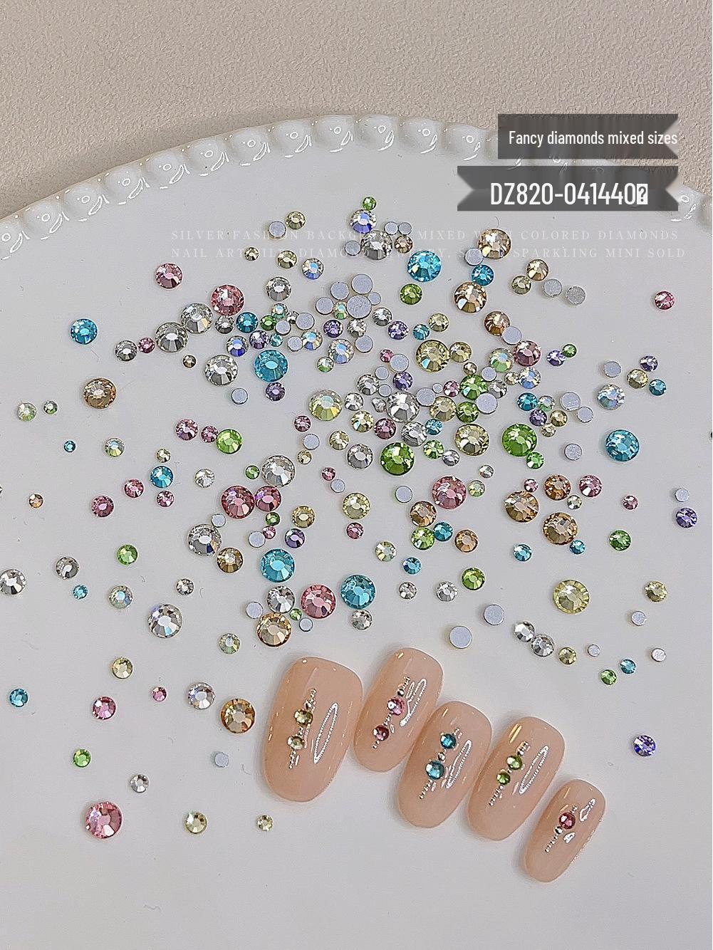 

Ассорти Мини Кристаллы Стразы для Нейл-Арта - Смешанные Размеры и Цвета