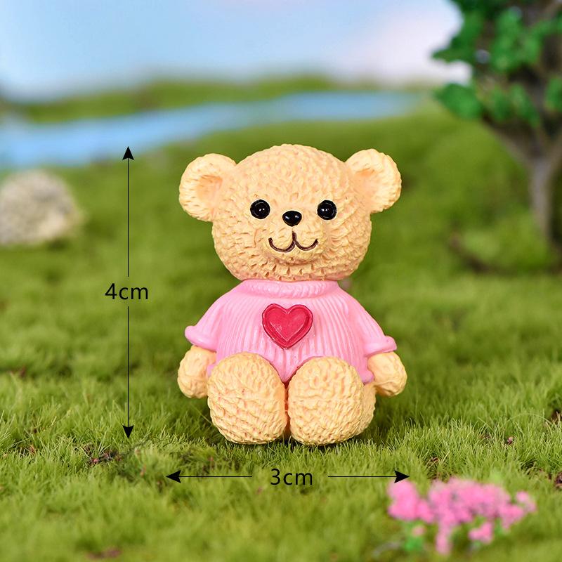 Cute Bear Little Bear Dolls DIY Pot Plant Decor Landscape Garden Decor Miniature Craft Home Decor Kids Toys