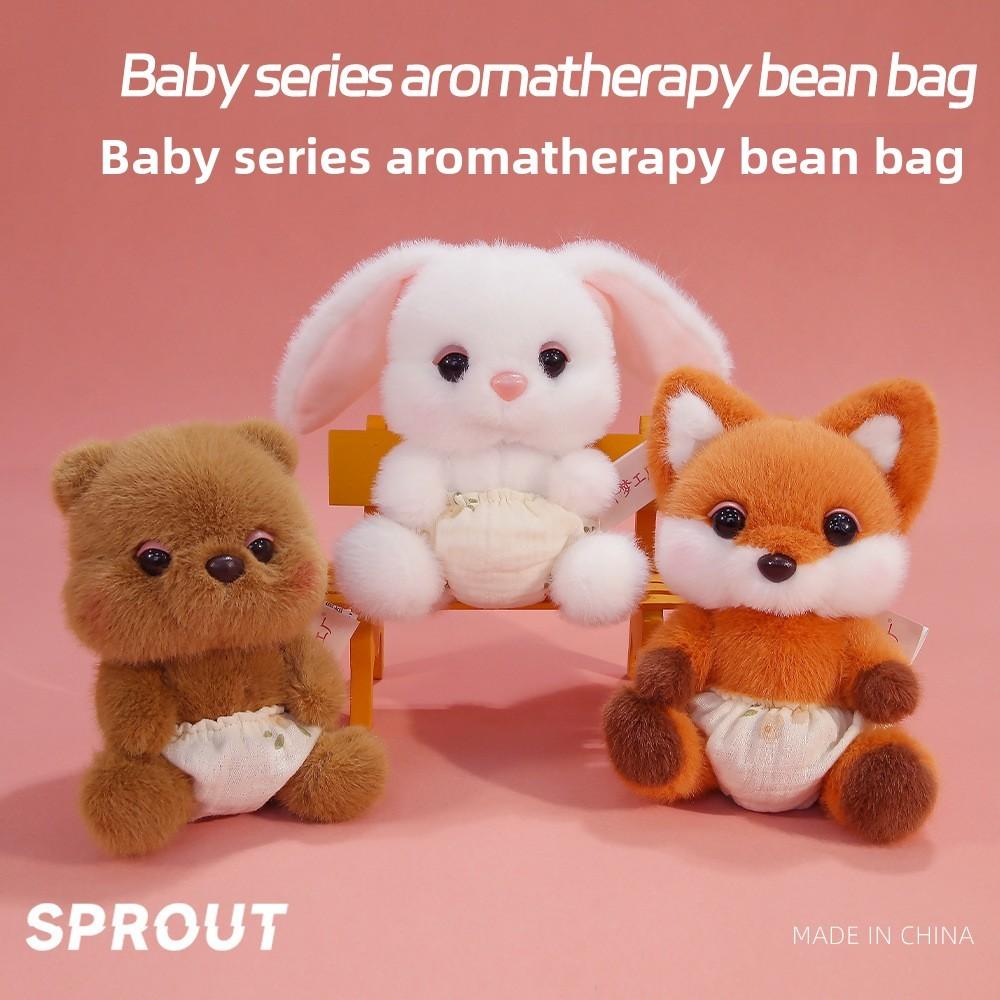 Cuter Fox Rabbit Bear Plush Toy Soft Animal Pillow For Kids