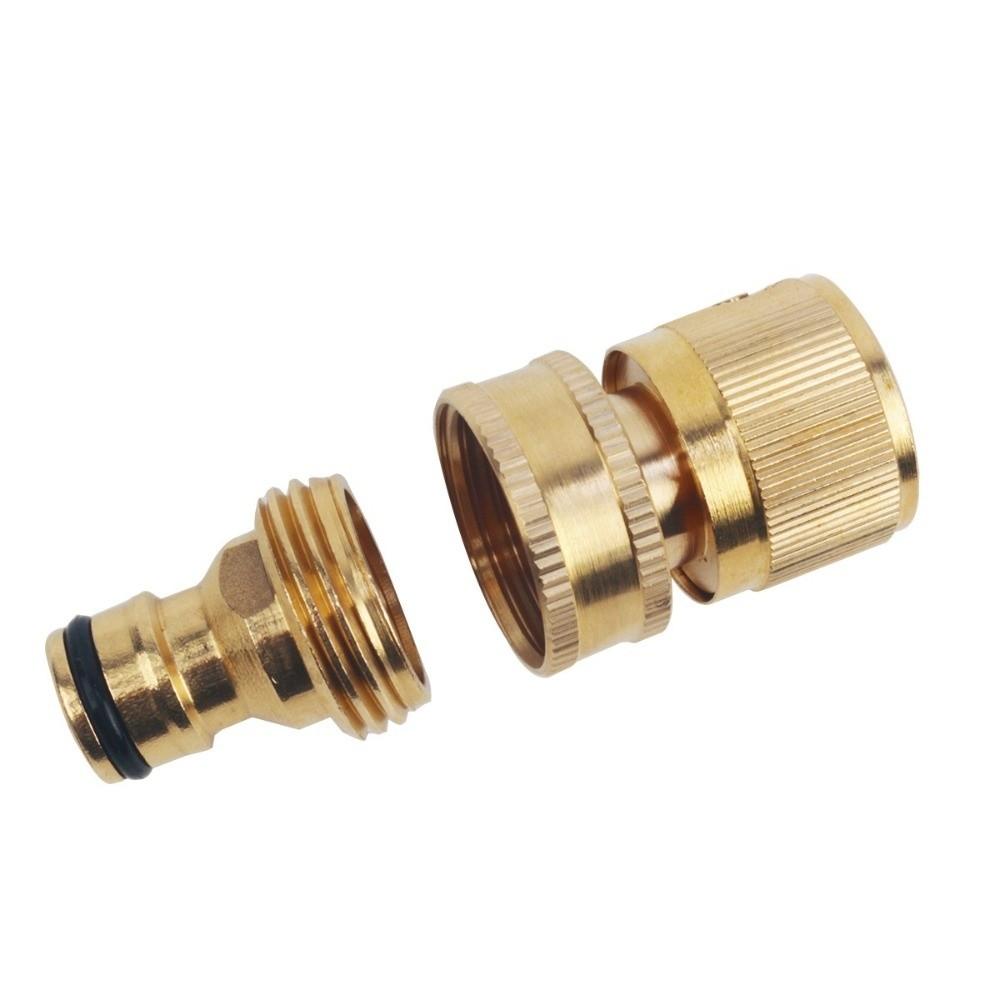 Male Female Threads Garden Hose Quick Connector 3/4 Inch Thread Water Hose Connector Car Washing