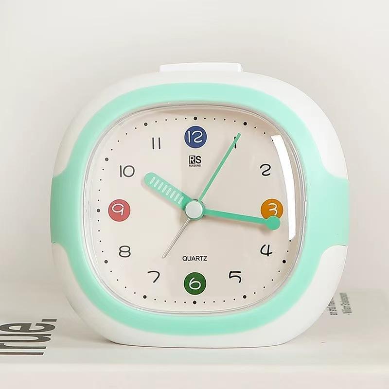 Silent Alarm Clock New Product Fashionable Student Bedside Small Alarm Clock Bedroom Luminous Clock Desktop Clock