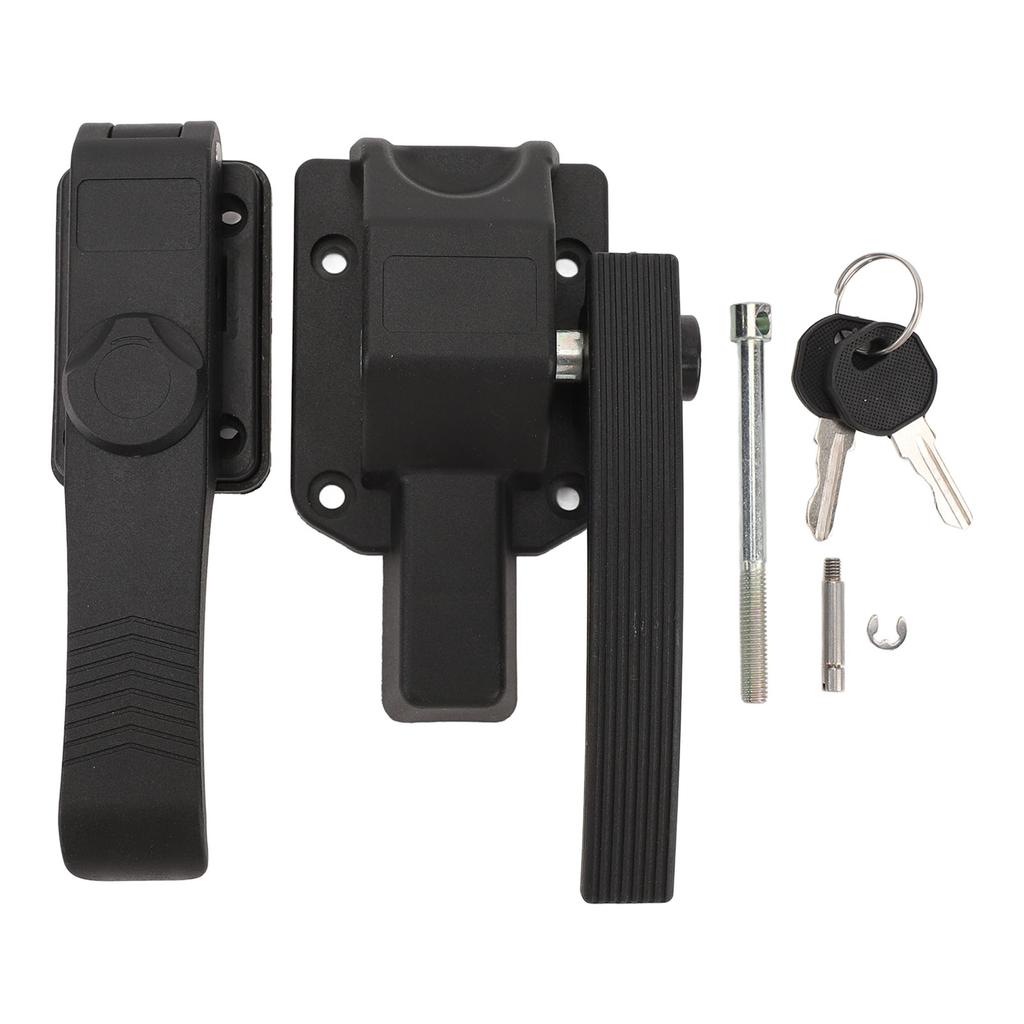 RV Screen Door Latch Matte Black High Strength Enhanced Safety Door Handle Latch Lock for Campervan Trailer Boat Yacht