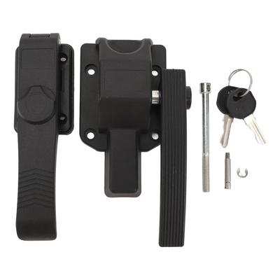 Verrou de porte moustiquaire pour camping-car Noir mat Haute résistance Sécurité renforcée Poignée de porte Verrou pour caravane Remorque Bateau Yacht