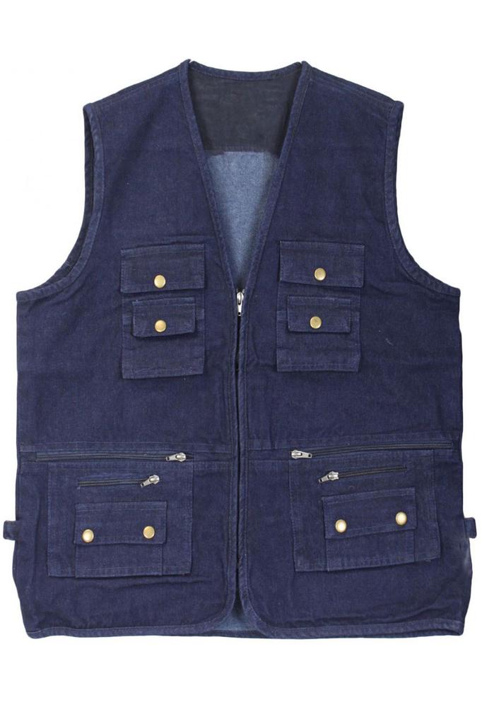 Denim fishing vest at affordable prices 