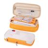 Double-Layer Macaron Pencil Case with Large Capacity and Double Zipper
