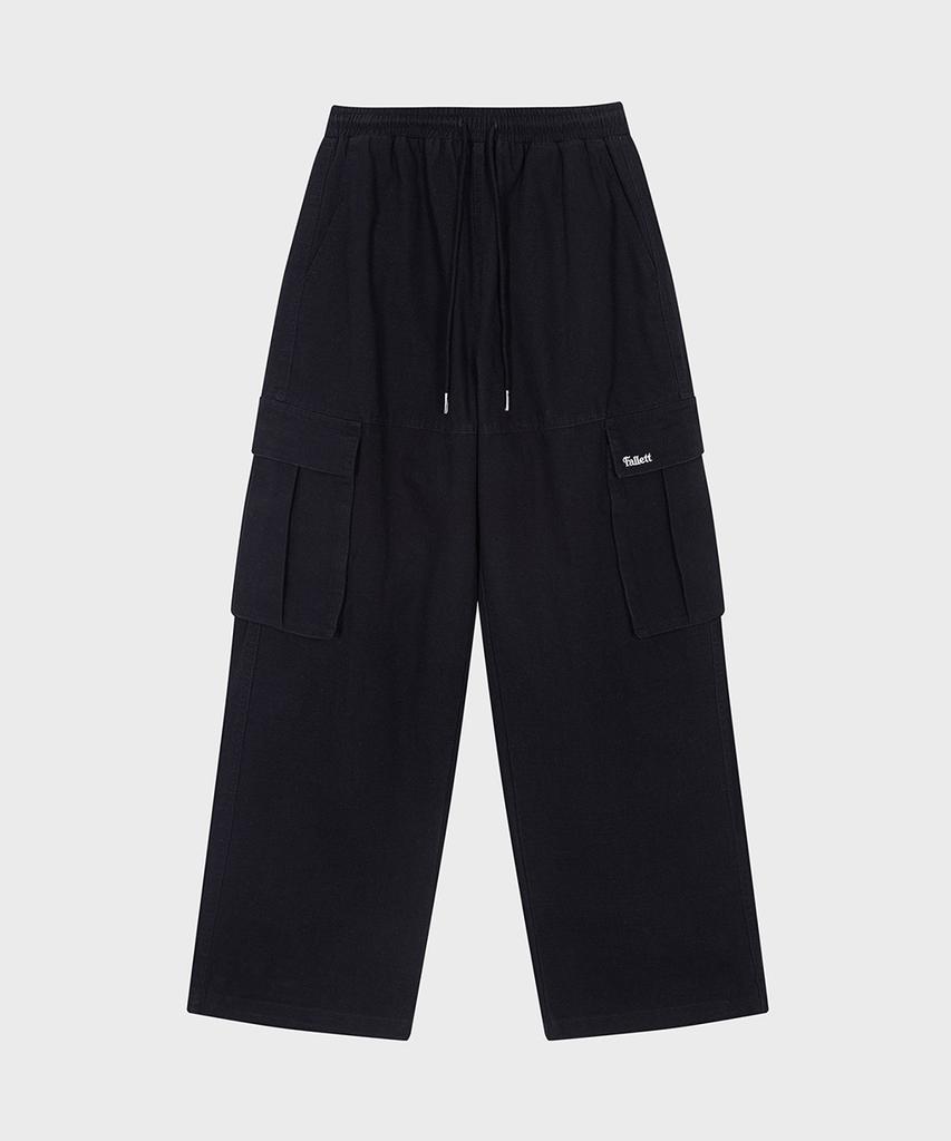 FALLETT Cargo String Pants Black