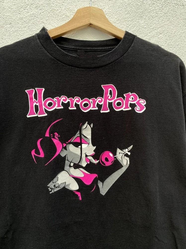 

Rare Hot Horrorpops Band On Tour Short Sleeve S to 5XL Black Shirt HL104 Unisex T-Shirt S