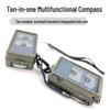 T10 Multifunction Outdoor Compass: Thermometer, Hygrometer, Whistle, LED Flashlight, Magnifying Glass