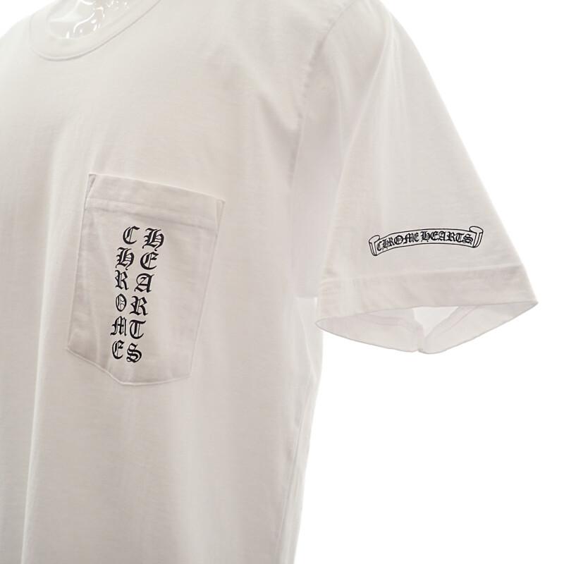 CHROME HEARTS  L Short sleeve T-shirt white cotton mens