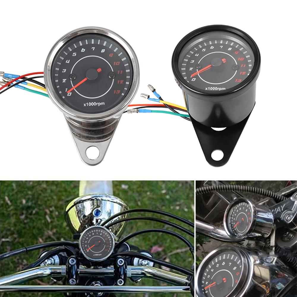 Motorcycle Speedometers Moto Parts Modified Odometer Motorbike Accessory Machinery Tachometer With LED Screen Universal