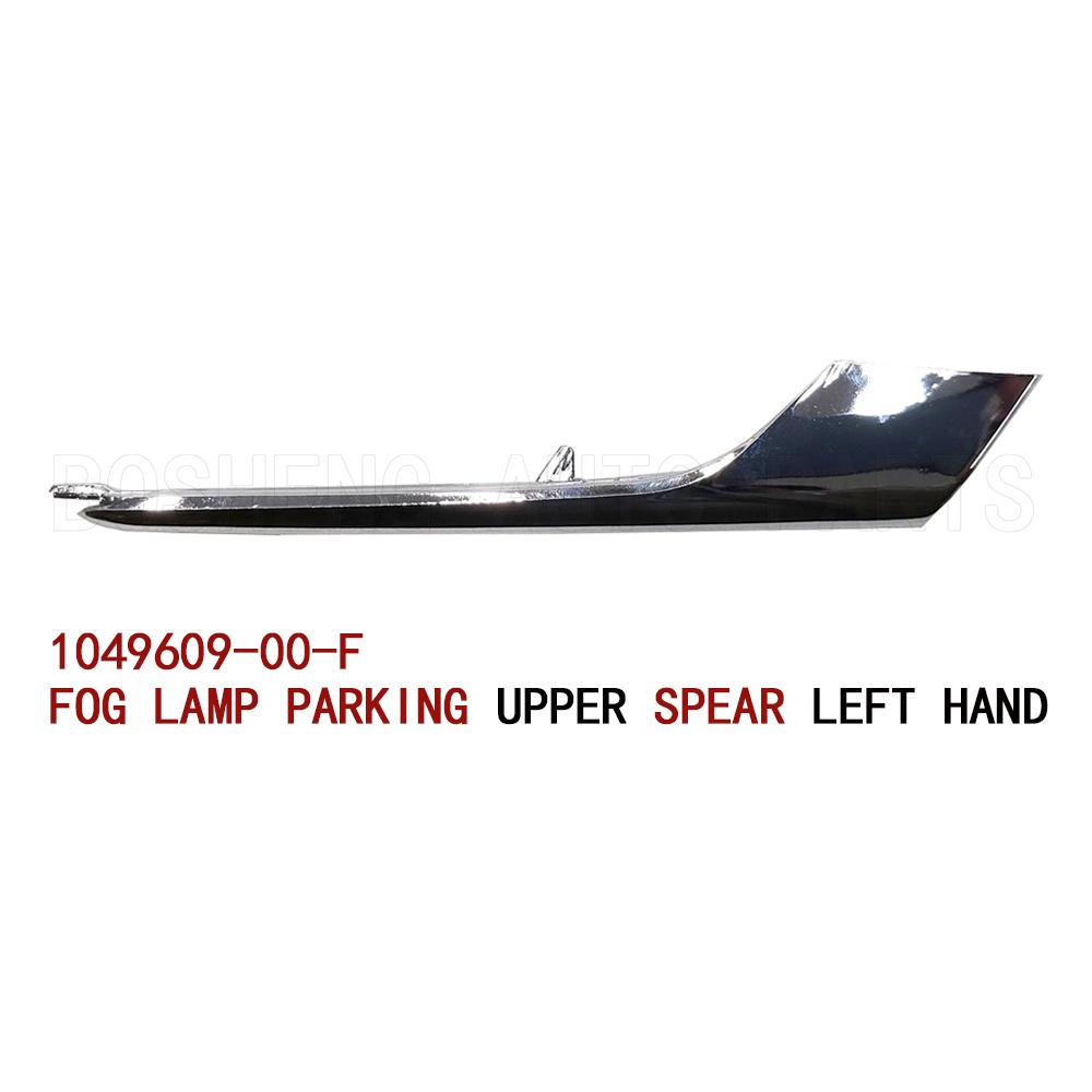 For Tesla Model X 2015-2021 LH & RH Lower Upper Fog Lamp Parking Spear OEM 1049609-00-F 1049610-00-F 1049611-00-F 1049612-00-F LH Upper