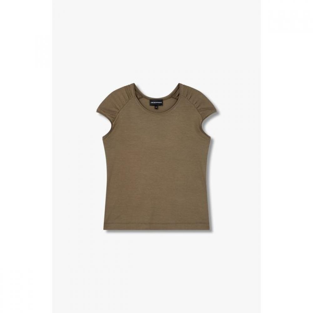 Emporio Armani 25 S S Women S Cap Sleeve STreTch T ShirT A525126518 S