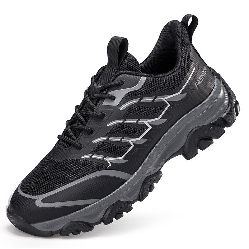 Outdoor hiking shoes for men and women, wear-resistant and non-slip mesh, breathable and lightweight hiking, off-road men's sports shoes