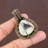 Natural Tree Of Life Sage Amethyst Gemstone Copper Wire Wrap Pendant 2.17" a5j74