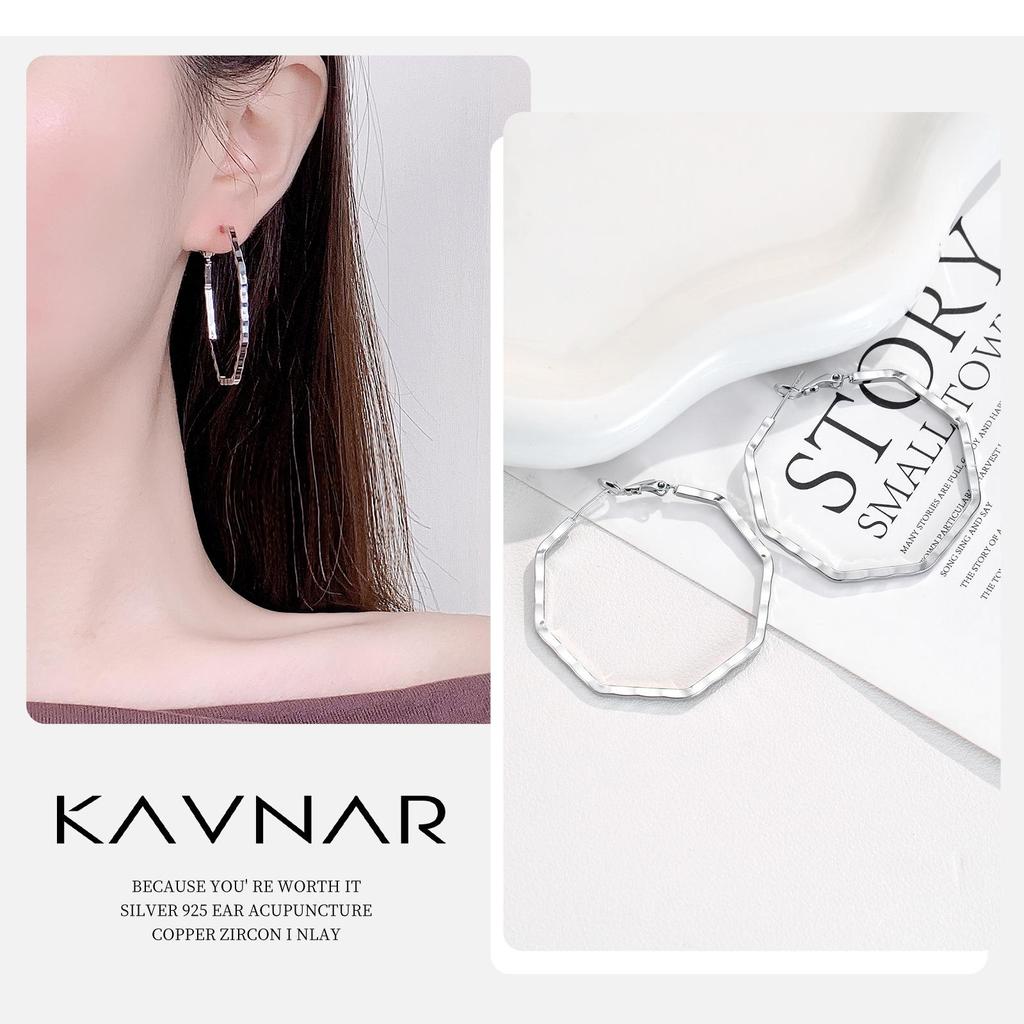 High-End 925 Sterling Silver Twisted Metal Stud Earrings for Women