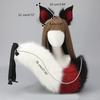 Cute Fox-Anime Beast Tail Handmade-Fox Ear Headband Lovely-Fox Tail Themed Party Costume Cosplay Props for Festivals