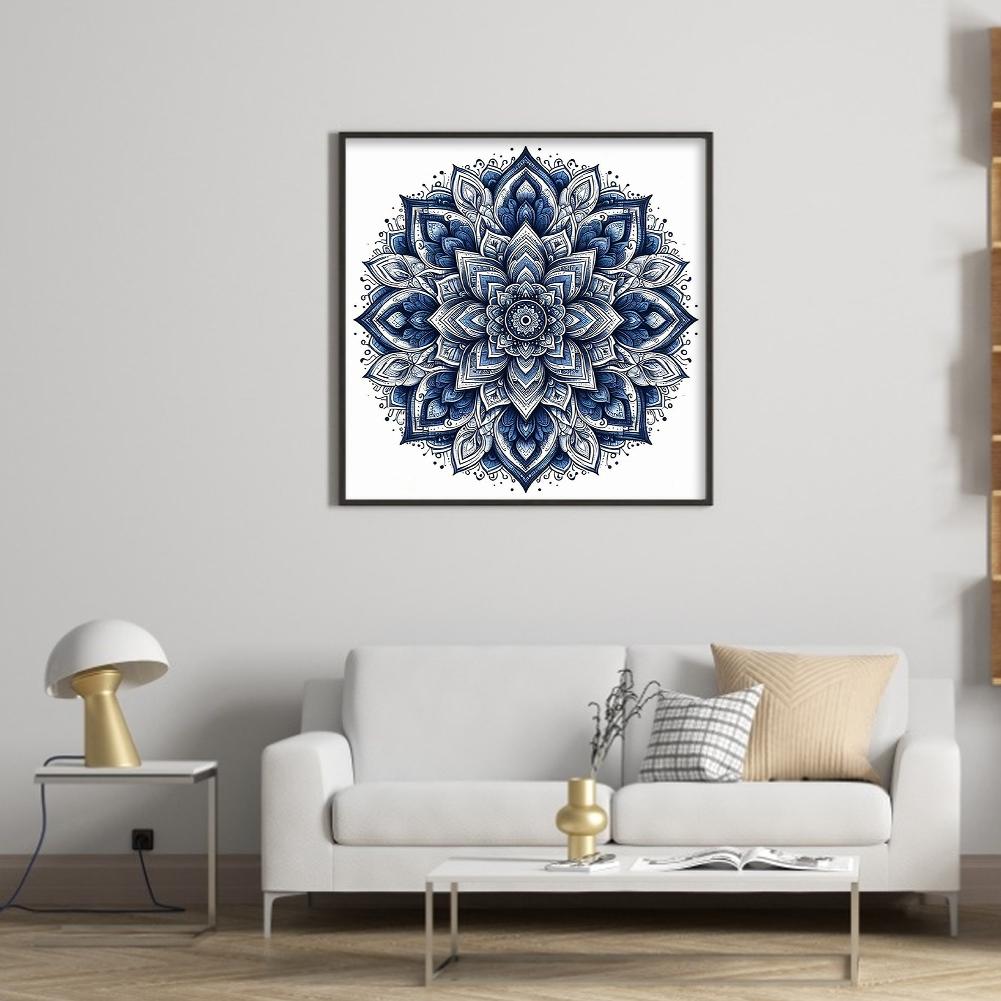 Pełny Haft Bawełna Ekologiczna Wątek Wzór Punktowy 11CT Zestaw do Haftu Krzyżykowego 40x40cm