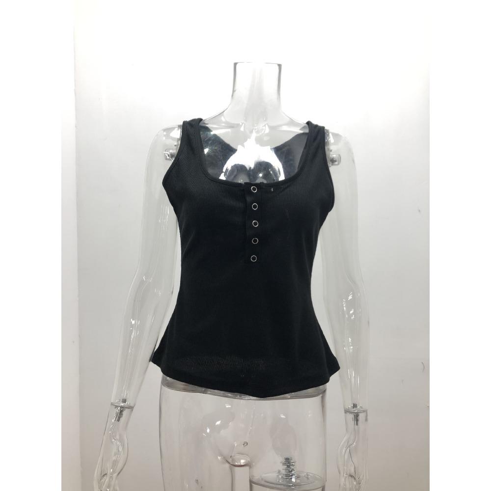Summer Women's Sexy Tight Camisole Knit Vest T-Shirt