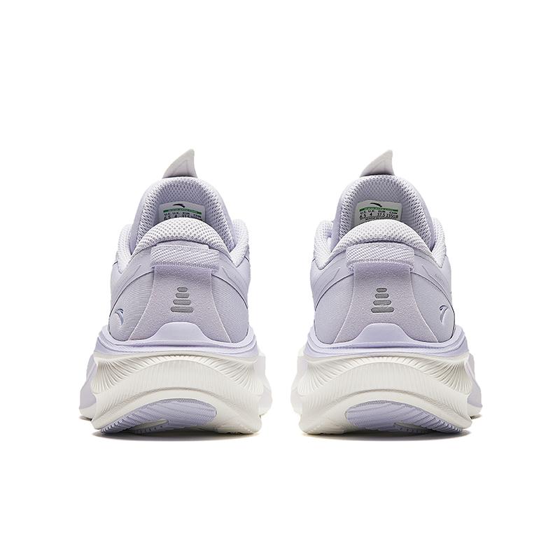 Anta Running Collection Cushioned Wear Resistant Lightweight Low Top Casual Running Shoes Women's White Light Purple Sneakers 922425555-5