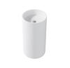 Round Modern Minimalist Stone Column Basin - Floor-Standing Washbasin for Small Bathroom
