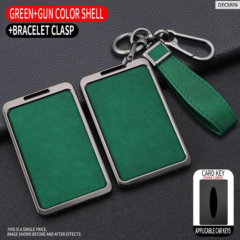 Metal High Quality Leather Shell for Tesla Model 3 Model Y Car Startup Card Key Holder Protector Case Fob Cover Auto Accessories