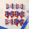 2pcs/set Glitter Hair Bows Clips Independence Day Party for Kid Girls Barrettes Hair Clip Headwear Children Hair Accessories