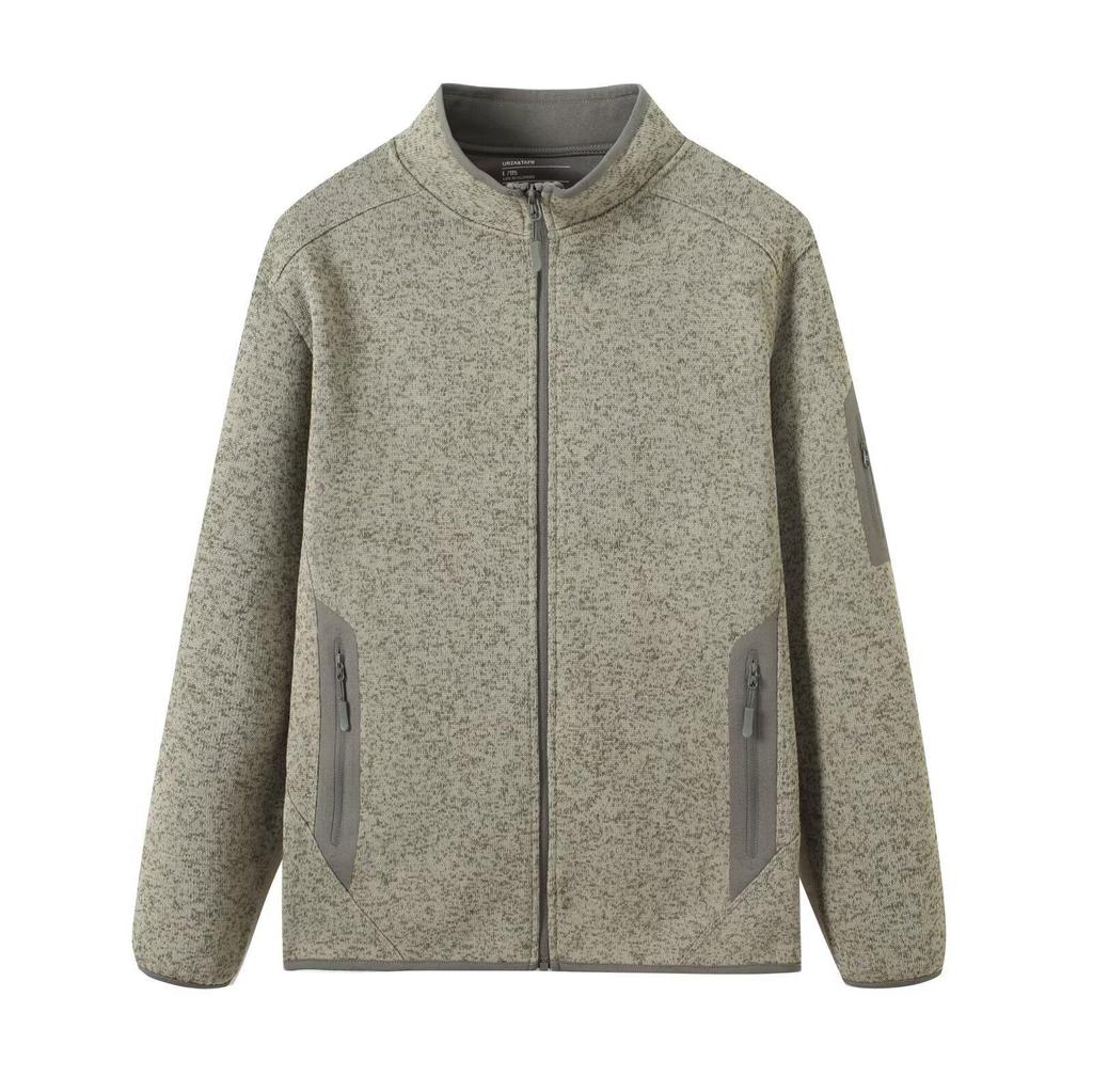 Unisex Outdoor Fleece Jacket - Thickened, Warm, Stand-up Collar for Autumn/Winter Sports