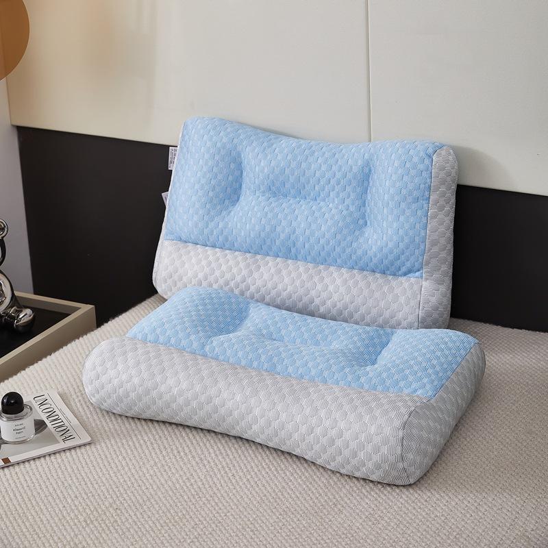Японская антитракционная подушка Летняя подушка из ледяного шелка Подушка из ледяных бобов Домашняя подушка для шеи, помогающая спать Массажная подушка 48*74cm
