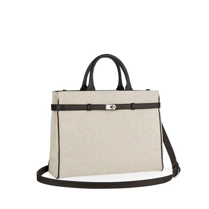 Laurent Bag_35_Canvas Brown