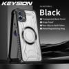 KEYSION Transparent Magnetic Case for Nothing Phone 2 1 Silicone+PC Heavy Duty Shockproof Phone Cover for Nothing Phone 1 2