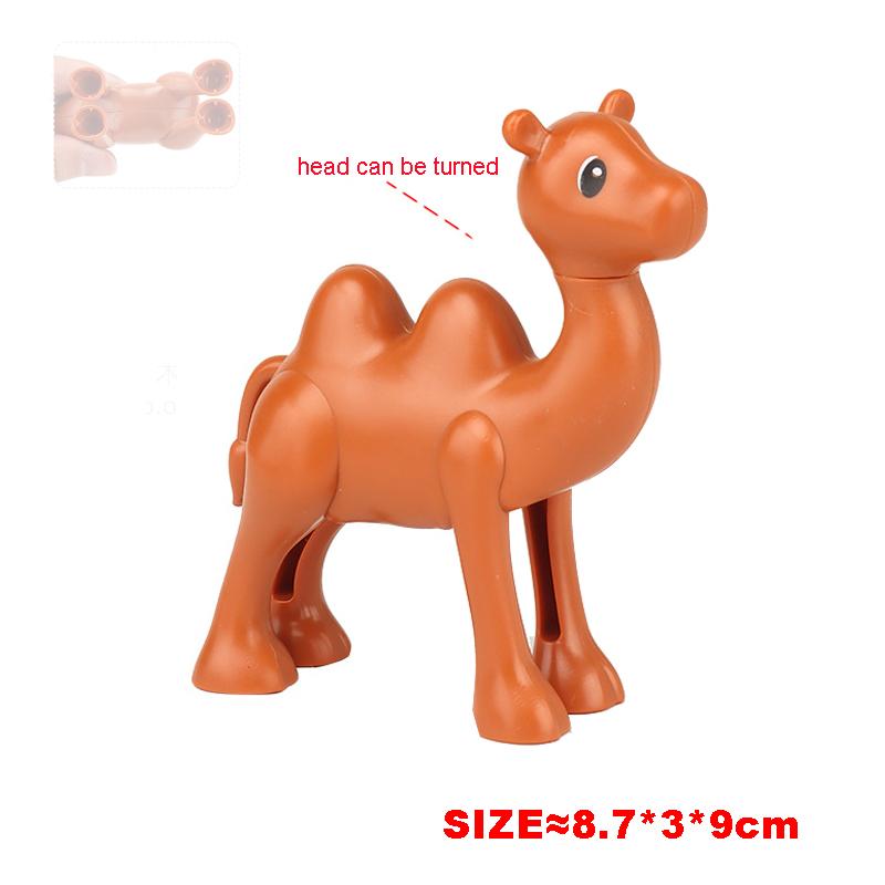 

Большой строительный блок, аксессуары, кукла-зоопарк, кенгуру, носорог, зебра, динозавр, серия животных, сделай сам, собранные игрушки-дуплоы для детей, подарок