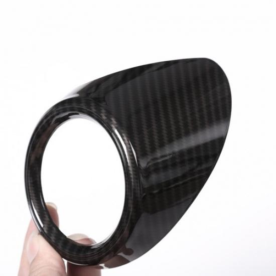 Kohlefaser ABS Hinterer Luftauslass-Ringabdeckung für Alfa Romeo Giulia 2017-