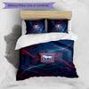 Ipswich Town Football Printed 3 Pieces Bedding Set, Comfortable Skin Friendly Bedroom Duvet Cover Set