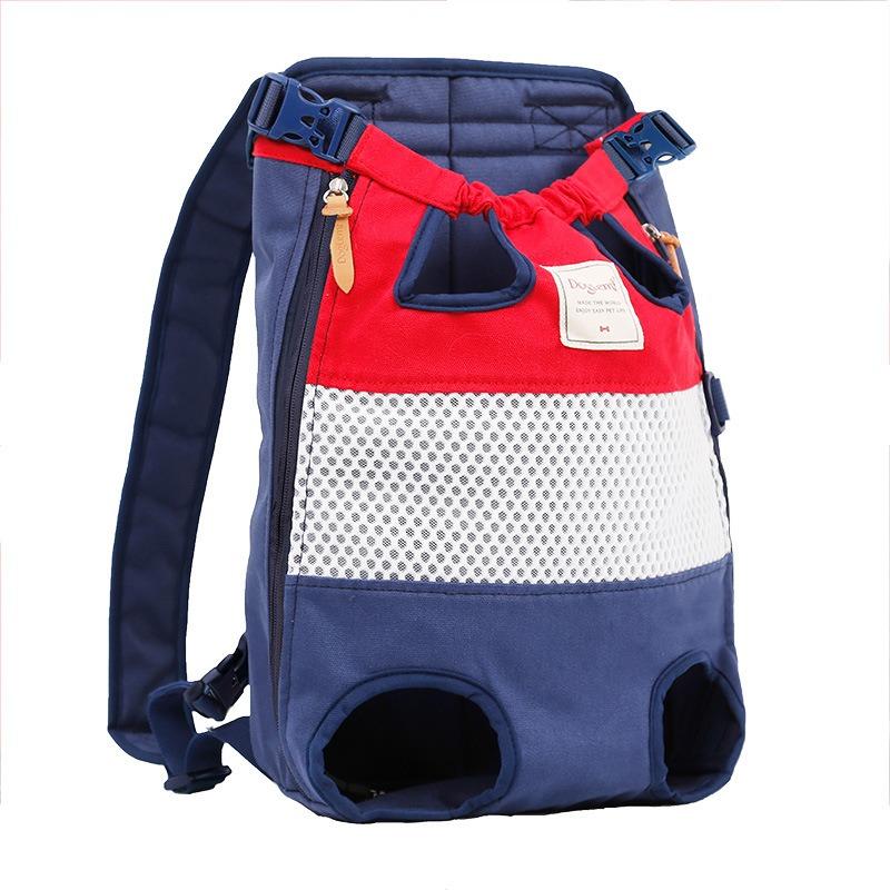 Breathable Mesh Pet Front Backpack Carrier Portable Adjustable Travel Chest Bag for Small Medium Dog Cat Outdoor Use