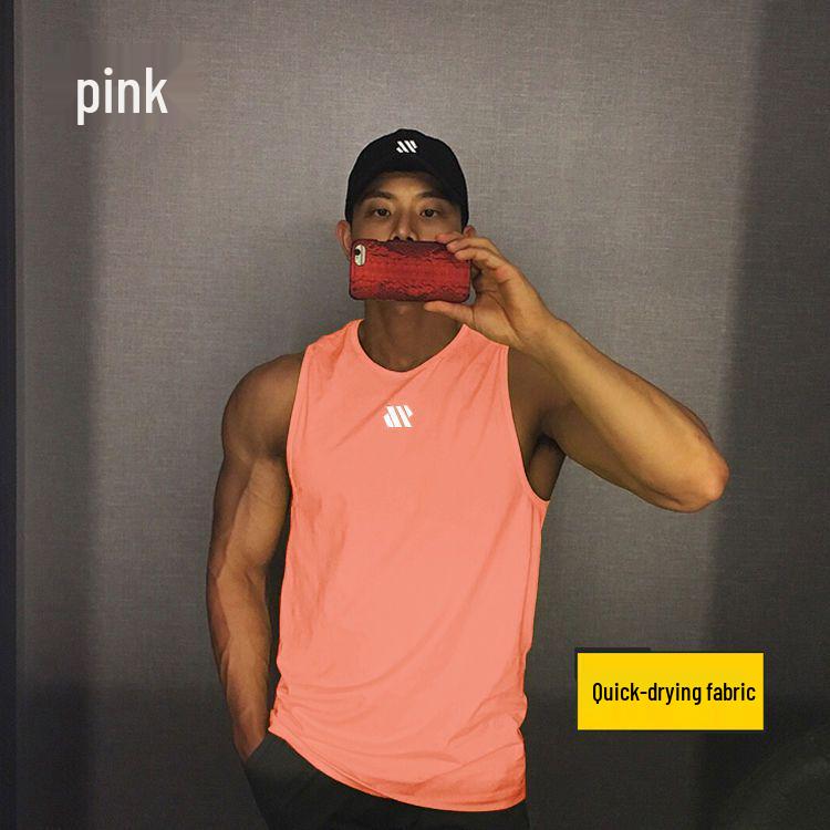 

Мужская майка без рукавов для тренажерного зала с быстрым высыханием – Дышащая спортивная футболка облегающего кроя. M 165-175 cm