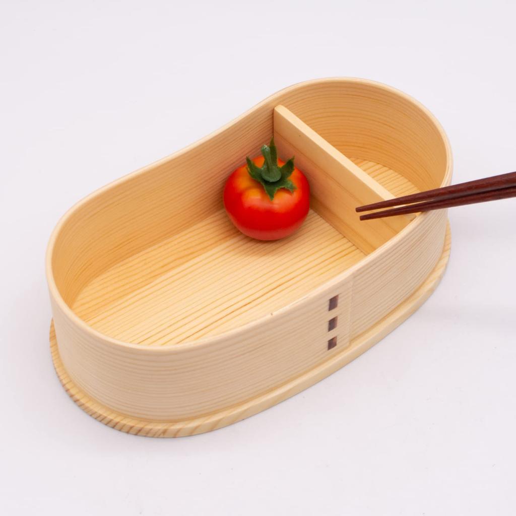 Wakayama Touge no Wappa Meshi Bento Box Store Wappa Bento Box Magewappa Bento 17 x 9 Lunch Single Bean (Wakayama Store) Box, Wooden, cm, Box, Tier,