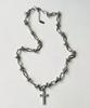 Rise More Cubic Cross Pendant Chain Necklace
