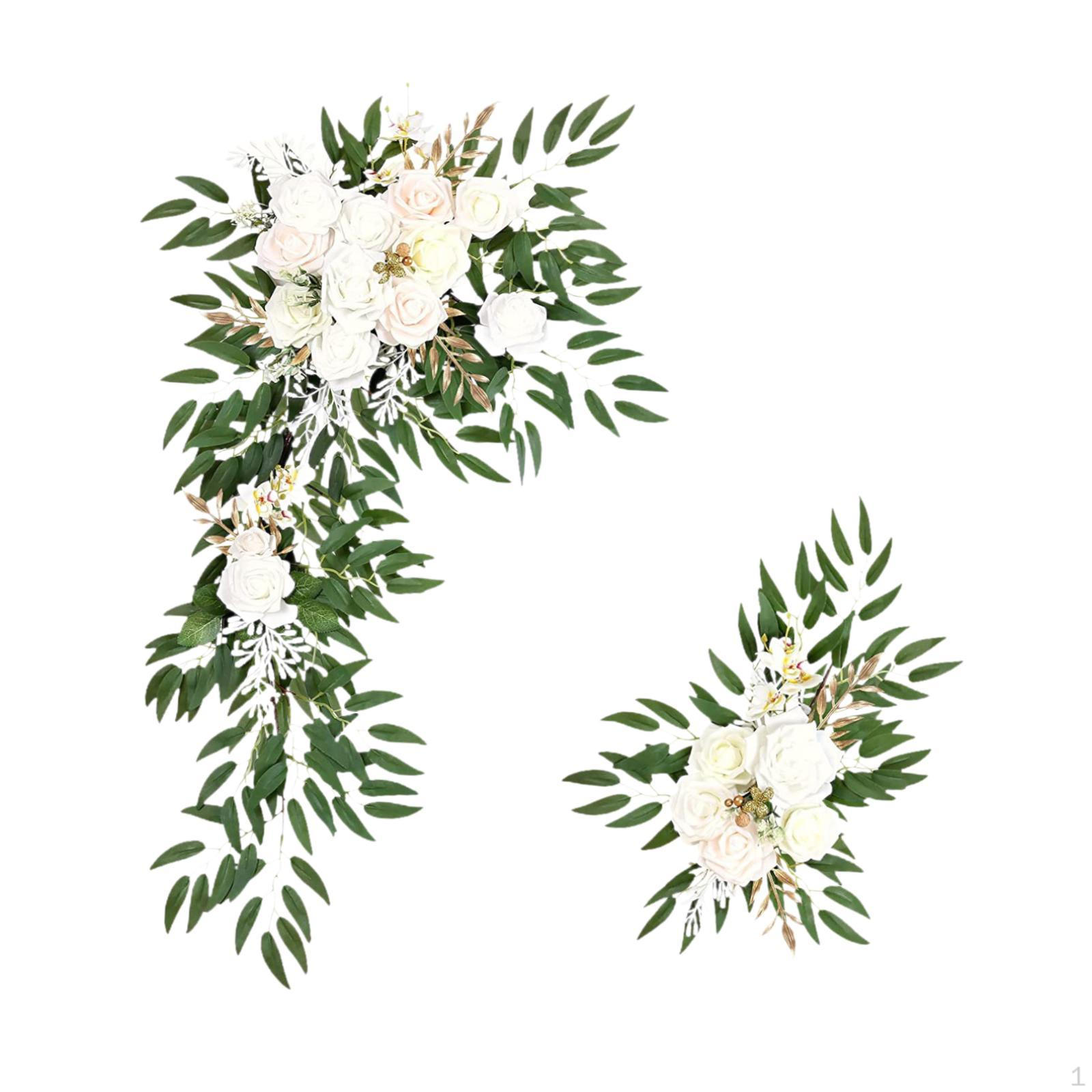 

2 шт. Свадебная арка цветы искусственные цветы гирлянда для угла стола белый